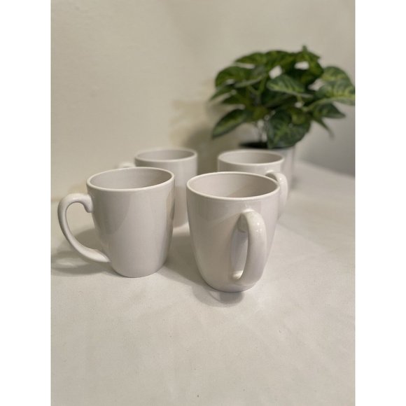 Corelle Coffee Cups Winter White Stoneware - Set of 4 - Picture 1 of 2